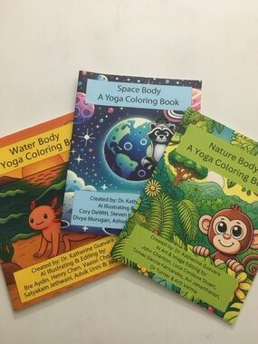A Yoga Coloring Book Set | Nature, Space, & Water